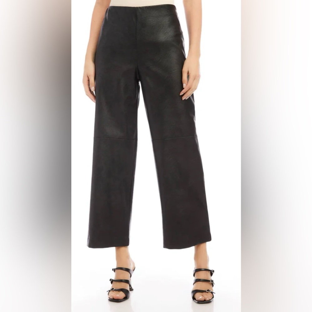 Karen Kane Women's Cropped Vegan Leather Pants